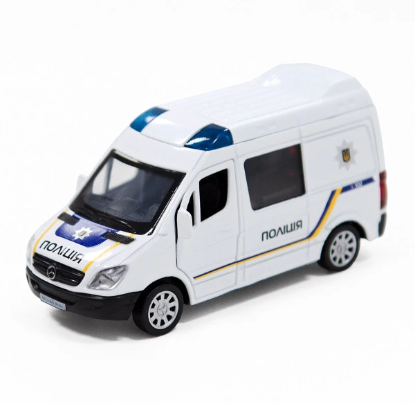 Купить Автомодель Mercedes-Benz Sprinter Полиция TechnoDrive 250294 Белый (6900007324113) Артикул: 6900007324113