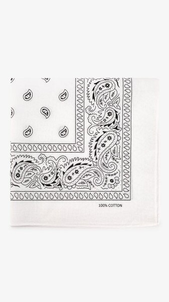 Купить Бандана унисекс 47281 One Size Белый Артикул: 2000999422751 Фото №3