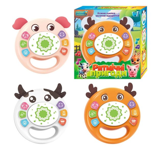 Барабан музичний Корівка WToys 84480 Різнокольоровий