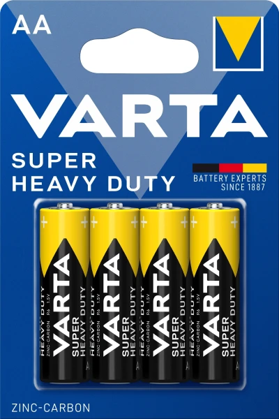 Купить Батарейка VARTA SUPERLIFE AA BLI 4 ZINC-CARBON (4008496556267)​ Артикул: 4008496556267 Фото №1