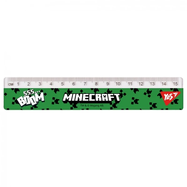 Купить Линейка Yes "Minecraft.Boom" 370680 15 см Разноцветный Артикул: 5056574450685 Фото №1