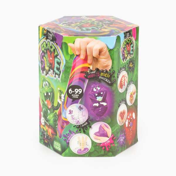 Безпечний освітній набір для проведення дослідів &quot;Crazy Slime&quot; Danko Toys SLM-01-01U Різнокольоровий (2000902321386)