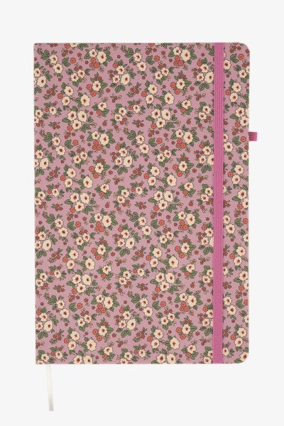 Блокнот на резинке Small flowers 762497ML 80 л. Розовый