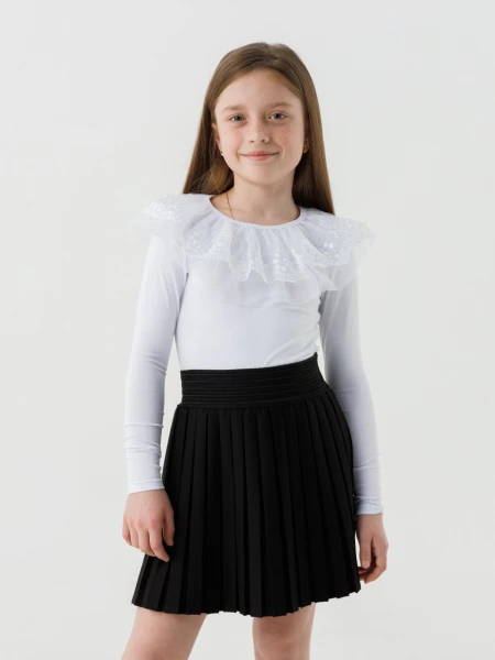 Блуза для девочки Perix 5013 140 см Белый (2000990479839D)(SC)
