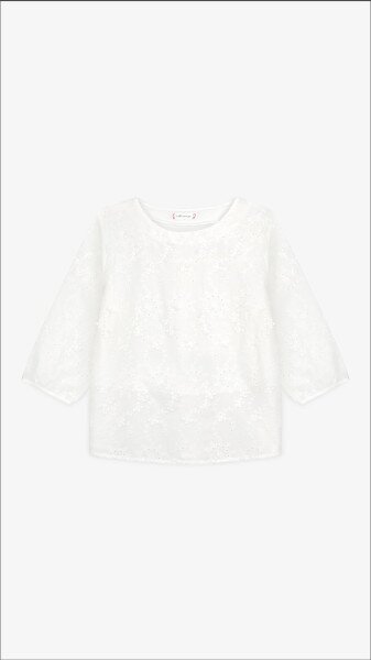 Блуза однотонна жіноча Mei ren yu 2515 One Size Білий
