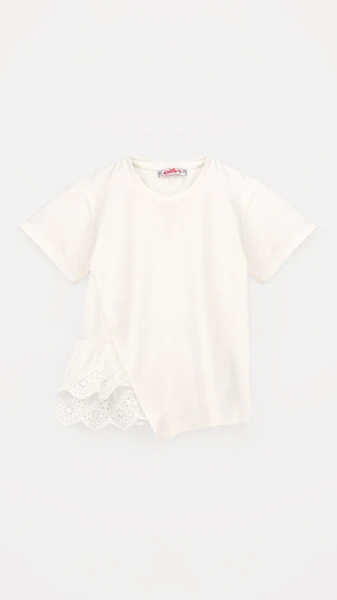 Блуза трикотажна для дівчинки Aura Style 864 116 см Молочний