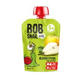 Bob Snail пюре дит. яблучно-грушеві 90г 3011 П (4820219343011)