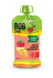 Bob Snail пюре смузі банан-малина 120г 6364 П (4820219346364)