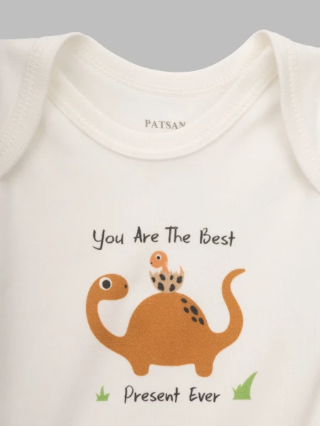 Купити Боді дитячий Patsan 1163 62 см Коричневий (2000990587275D) Артикул: 2000990587275 Фото №3
