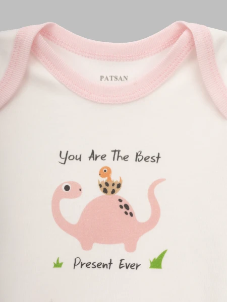 Купити Боді дитячий Patsan 1163 68 см Рожевий (2000990587305D) Артикул: 2000990587305 Фото №2