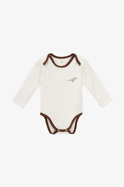 Купить Боди-лодочка для малышей Baby Life 3-05 68 см Молочный Артикул: 2000990834133 Фото №1