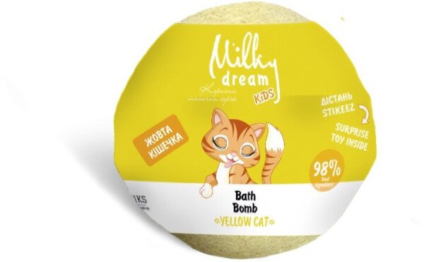 Бомба для ванн &quot;Желтая кошечка&quot; Milky Dream 301704 Разноцветный (4820205301704)