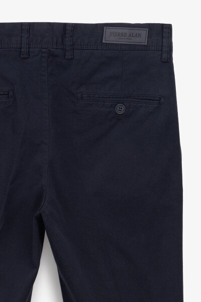Купить Брюки однотонные прямые мужские Polo Awa K601-206 32 Темно-синий Артикул: 2000990775443 Фото №4
