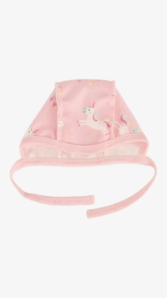 Чепчик на зав&#039;язках для малюків Baby Life 980 56 см Рожевий