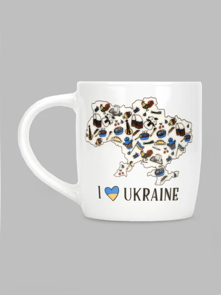 Купить Чашка в подарочной упаковке Kvarta 1943 I Love Ukraine 360 мл Разноцветный (2000990031266) Артикул: 2000990031266 Фото №2