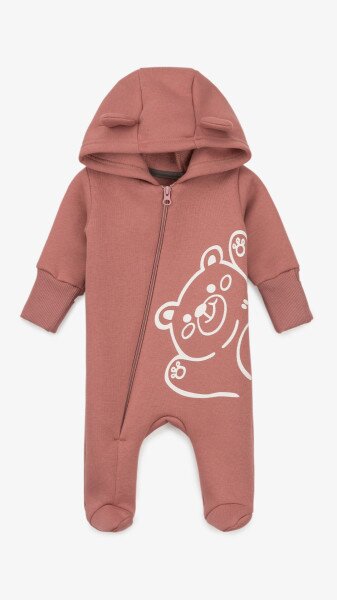 Человечек Медвежонок флисовый для девочки Baby Life 22-05 62 см Розовый