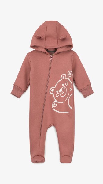 Человечек Медвежонок флисовый для девочки Baby Life 22-05 74 см Розовый