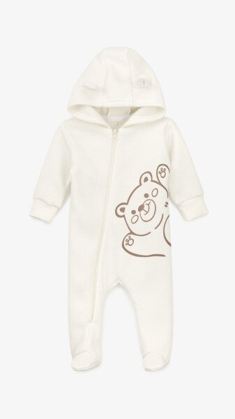 Человечек Медвежонок флисовый унисекс Baby Life 22-05 74 см Молочный