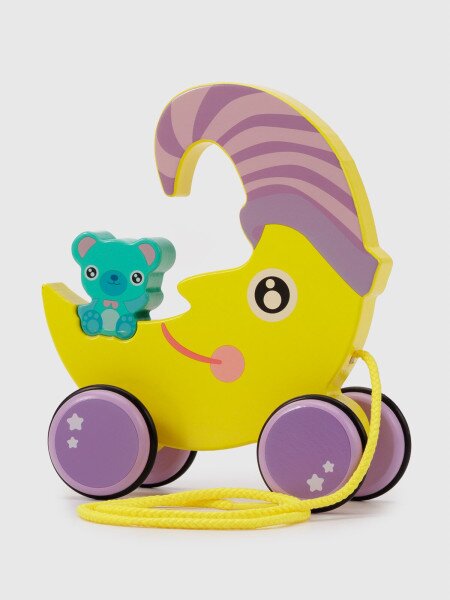 Деревянная игрушка каталочка Луна YMY869 Разноцветный (2000990542540)