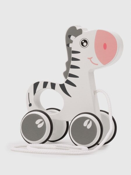 Деревянная игрушка каталочка Зебра YMY869 Разноцветный (2000990542519)
