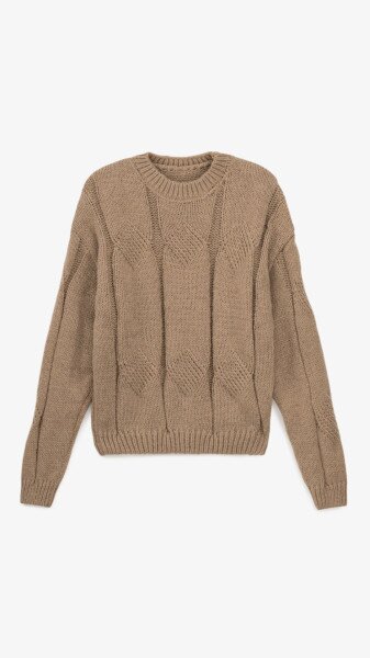 Джемпер однотонний жіночий 0725 One Size Бежевий