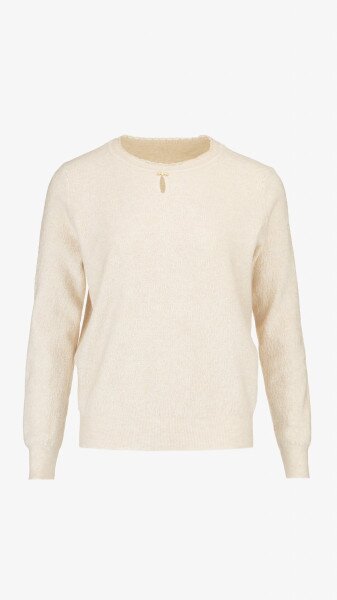 Джемпер однотонный женский 303 One Size Бежевый