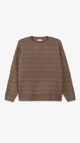 Джемпер однотонний жіночий On me 9128-1 One Size Капучино