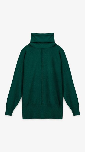 Джемпер однотонный женский On me YT2609 One Size Зеленый