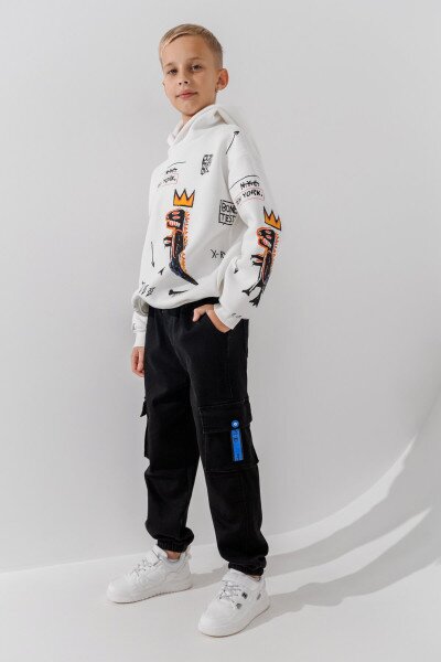 Купити Джинси Joggers для хлопчика MOYABERLA 2622 116 см Чорний Артикул: 2000990688354 Фото №3