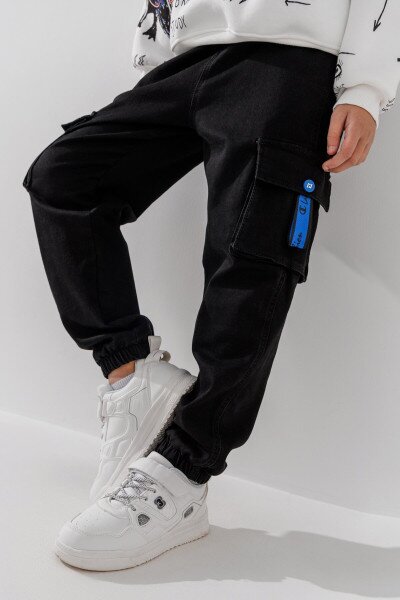Джинсы Joggers для мальчика MOYABERLA 2622 134 см Черный