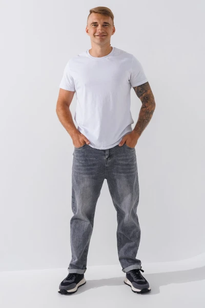 Купити Джинси Mom Fit чоловічі 9939 31 Світло-сірий (2000990567000D) Артикул: 2000990567000 Фото №2