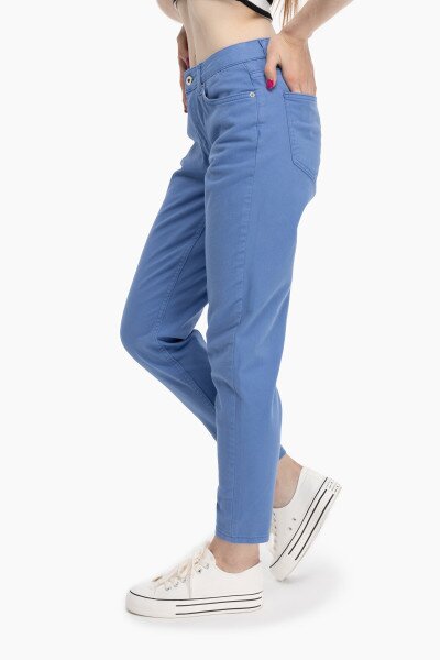 Джинсы Mom fit женские Karol D-315 34 Голубой (2000989692508D)