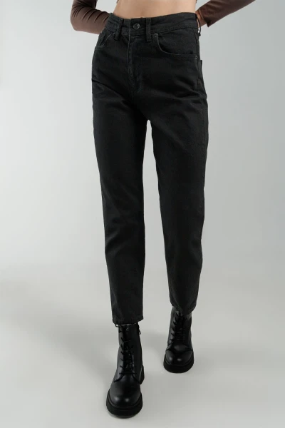 Джинси Mom Fit жіночі Zeo Basic 3933 baza 32 Чорний (2000990272591D)