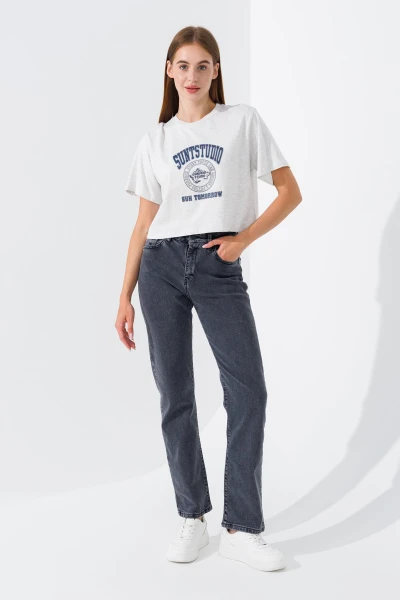 Купить Джинсы Regular fit женские Zeo Basic 4417 36 Серый (2000990617491D) Артикул: 2000990617491 Фото №1
