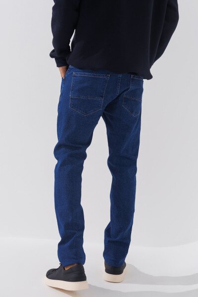 Купить Джинсы Slim Fit мужские 2270 27 Синий (2000990729446D) Артикул: 2000990729446 Фото №4