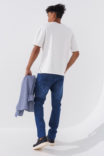 Купить Джинсы Slim Fit мужские 2271 27 Синий (2000990729361D) Артикул: 2000990729361 Фото №4