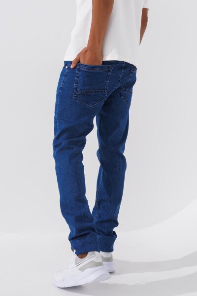 Купить Джинсы Slim Fit мужские 2323 27 Синий (2000990729521D) Артикул: 2000990729521 Фото №4