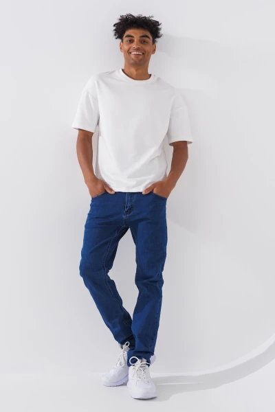 Джинси Slim Fit чоловічі 2323 27 Синій (2000990729521D)