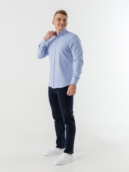 Джинси Slim Fit чоловічі Blackwan BW-232 33 Темно-синій (2000990505347D)