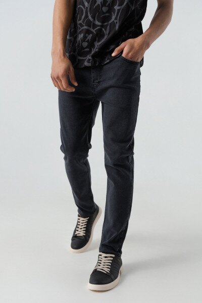 Джинси Slim Fit чоловічі Blackwan BW-245 30 Графітовий (2000990458568D)