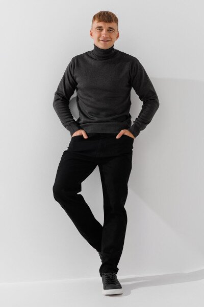 Джинси Slim Fit чоловічі Blackwan BW-309 29 Чорний (2000990719355D)