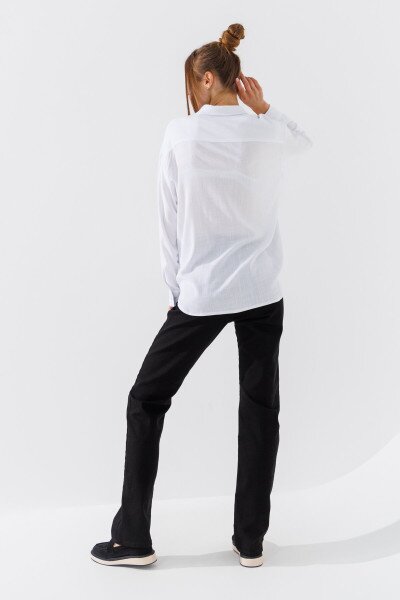 Купить Джинсы женские Regular fit Zeo Basic 4418 34 Черный (2000990617538D) Артикул: 2000990617538 Фото №4