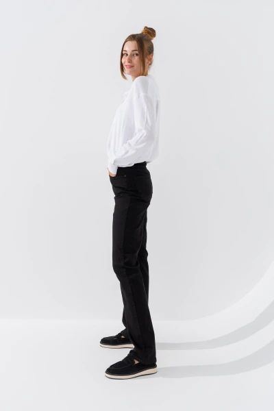Купить Джинсы женские Regular fit Zeo Basic 4418 34 Черный (2000990617538D) Артикул: 2000990617538 Фото №3