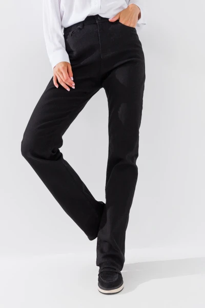 Купить Джинсы женские Regular fit Zeo Basic 4418 34 Черный (2000990617538D) Артикул: 2000990617538 Фото №1