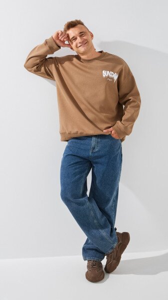 Купить Джинсы Baggy Fit мужские 5666 33 Синий Артикул: 2000999191077 Фото №1