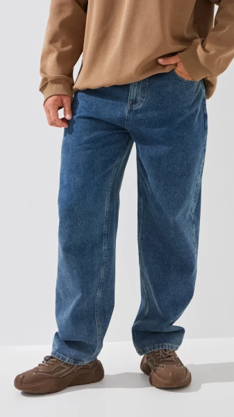Купить Джинсы Baggy Fit мужские 5666 33 Синий Артикул: 2000999191077 Фото №2