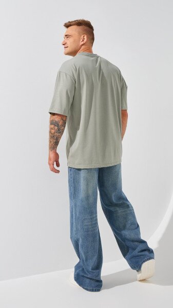 Купить Джинсы Baggy Fit мужские  W012 28 Синий Артикул: 2000999191497 Фото №4