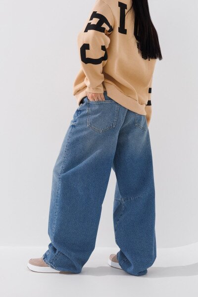 Купити Джинси Baggy жіночі  LAWA WTC02395 32 Синій Артикул: 2000999144073 Фото №4