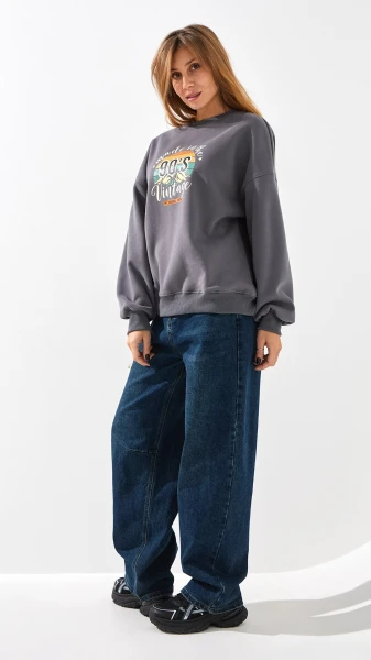 Купить Джинсы Baggy женские Vantel 8035 30 Синий Артикул: 2000999346538 Фото №3