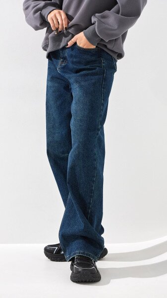 Купить Джинсы Baggy женские Vantel 8035 30 Синий Артикул: 2000999346538 Фото №4